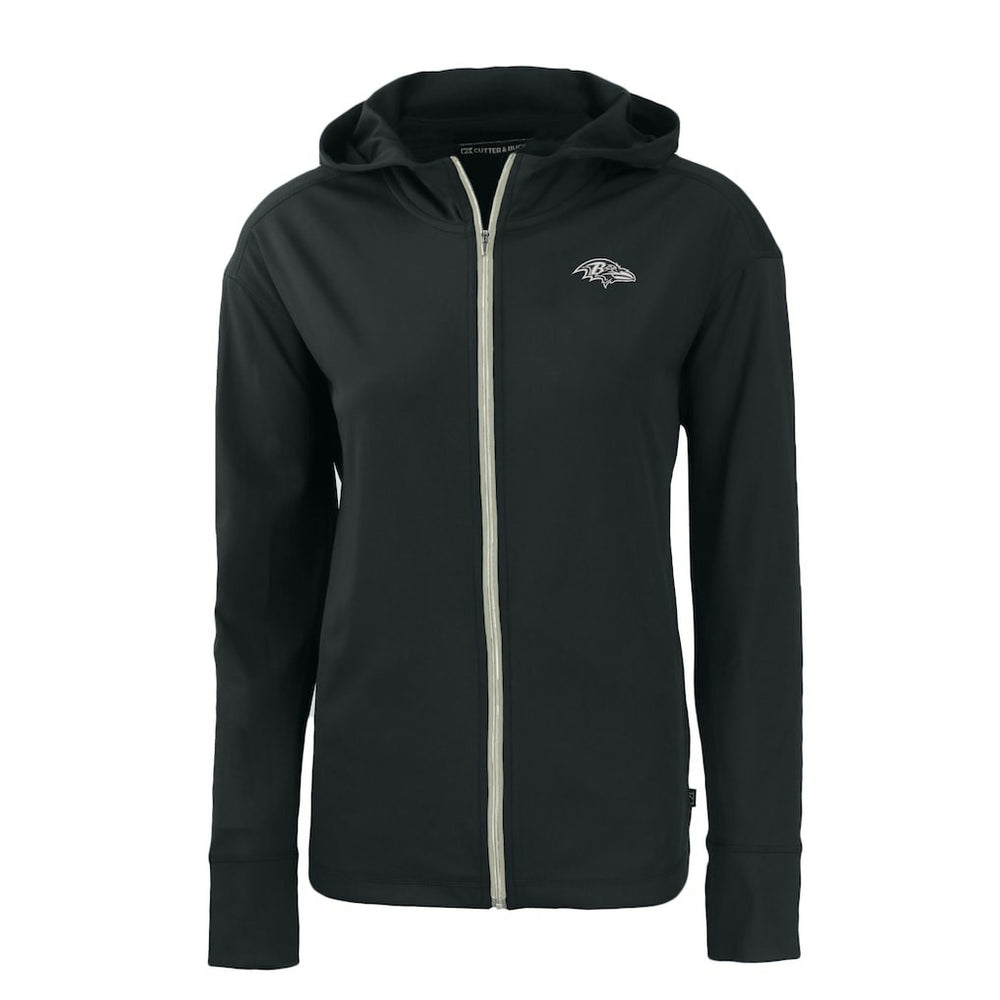 Baltimore Ravens Cutter & Buck Women's Daybreak Eco Recycled Full-Zip Hoodie Black | NFL