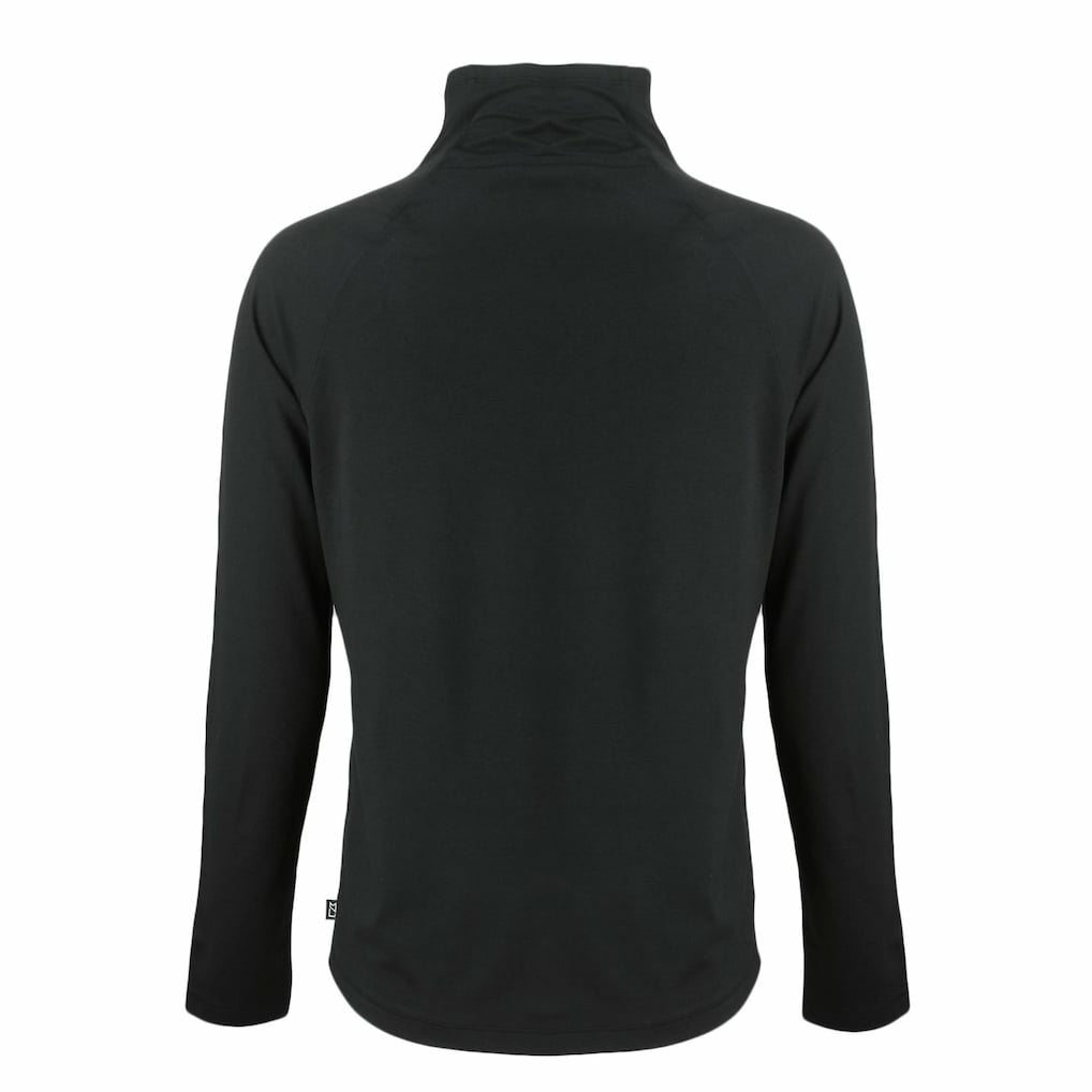 Miami Dolphins Cutter & Buck Women's Coastline Epic Comfort Eco Recycled Funnel Neck Pullover Sweatshirt Black | NFL