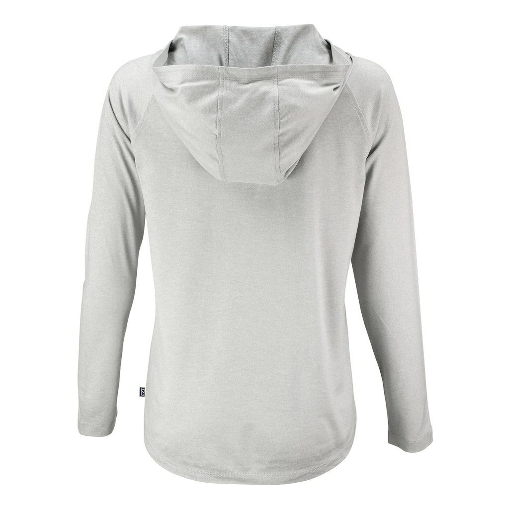 Chicago Bears Cutter & Buck Women's Coastline Epic Comfort Eco Recycled Long Sleeve Hoodie T-Shirt Gray | NFL