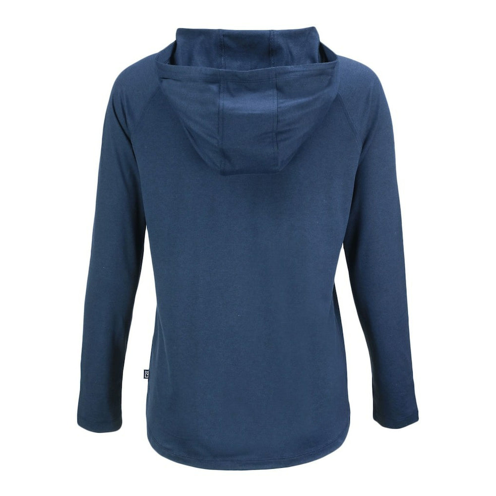 Chicago Bears Cutter & Buck Women's Coastline Epic Comfort Eco Recycled Long Sleeve Hoodie T-Shirt Navy | NFL