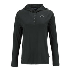 Los Angeles Chargers Cutter & Buck Women's Coastline Epic Comfort Eco Recycled Long Sleeve Hoodie T-Shirt Black | NFL