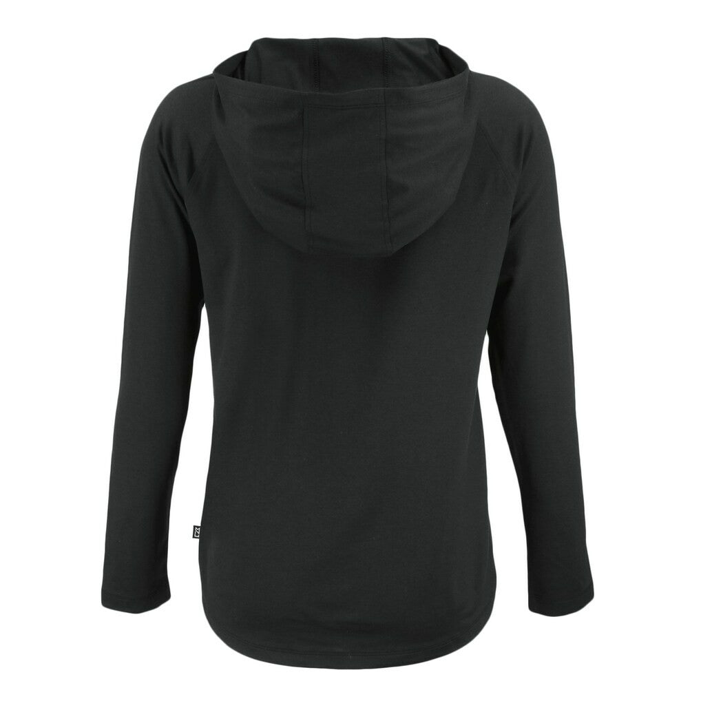 Green Bay Packers Cutter & Buck Women's Coastline Epic Comfort Eco Recycled Long Sleeve Hoodie T-Shirt Black | NFL