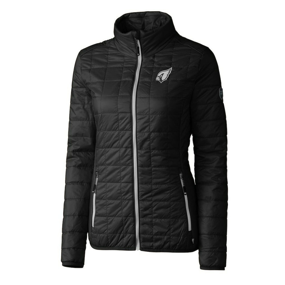 Arizona Cardinals Cutter & Buck Women's Rainier PrimaLoft Eco Insulated Full-Zip Puffer Jacket Black | NFL