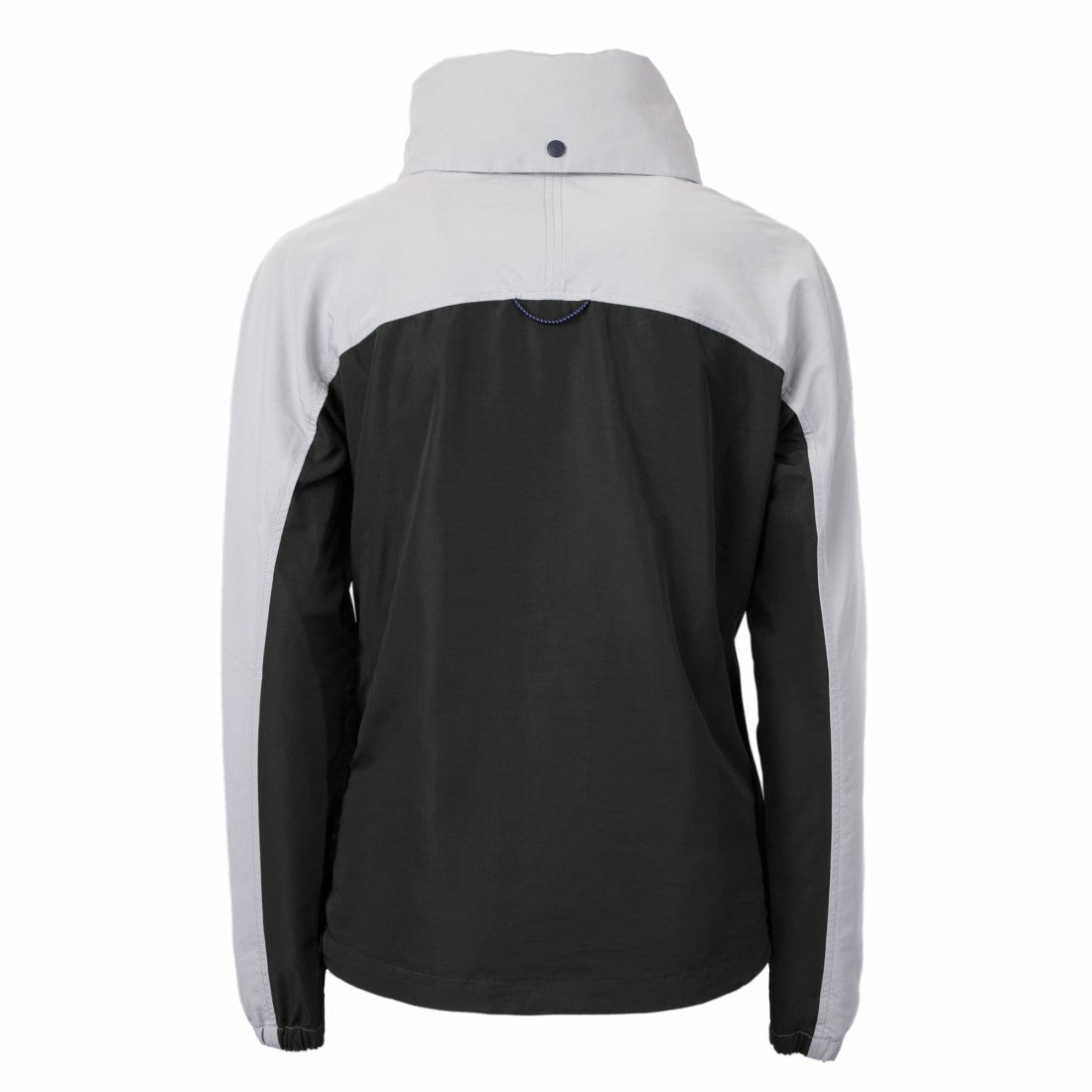 Detroit Lions Cutter & Buck Women's Charter Eco Recycled Half-Zip Hoodie Anorak Jacket Black/Gray | NFL