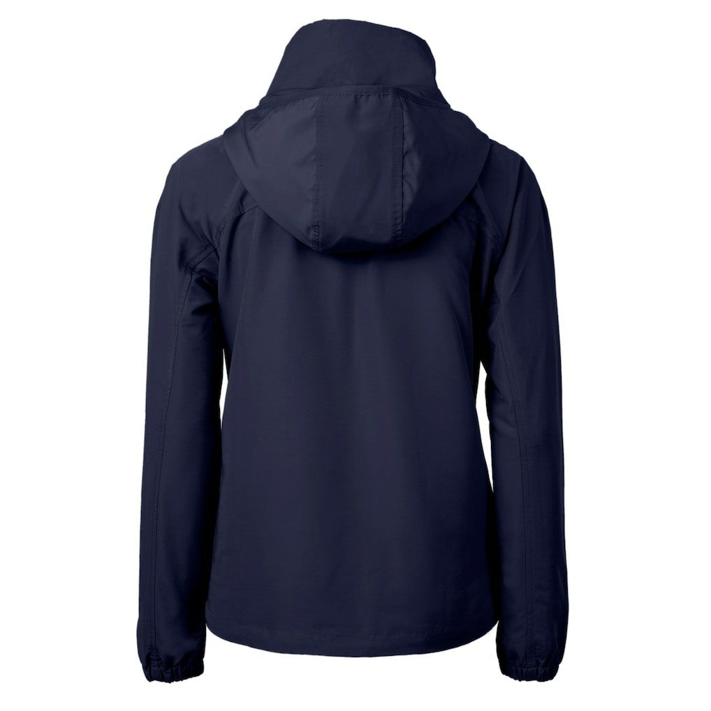 Chicago Bears Cutter & Buck Women's Charter Eco Recycled Half-Zip Hoodie Anorak Jacket Navy | NFL