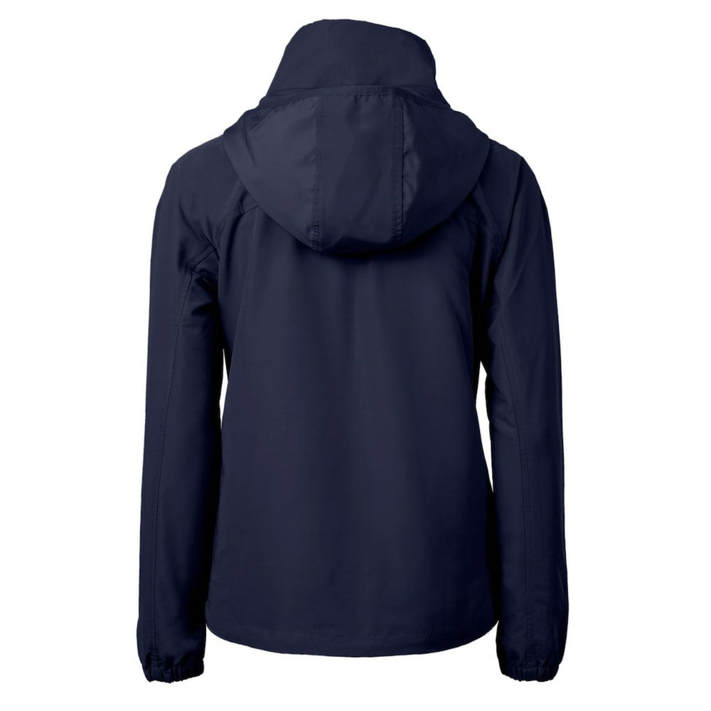 Chicago Bears Cutter & Buck Women's Charter Eco Recycled Half-Zip Hoodie Anorak Jacket Navy | NFL