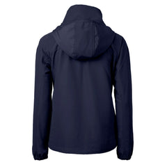 Chicago Bears Cutter & Buck Women's Charter Eco Recycled Half-Zip Hoodie Anorak Jacket Navy | NFL