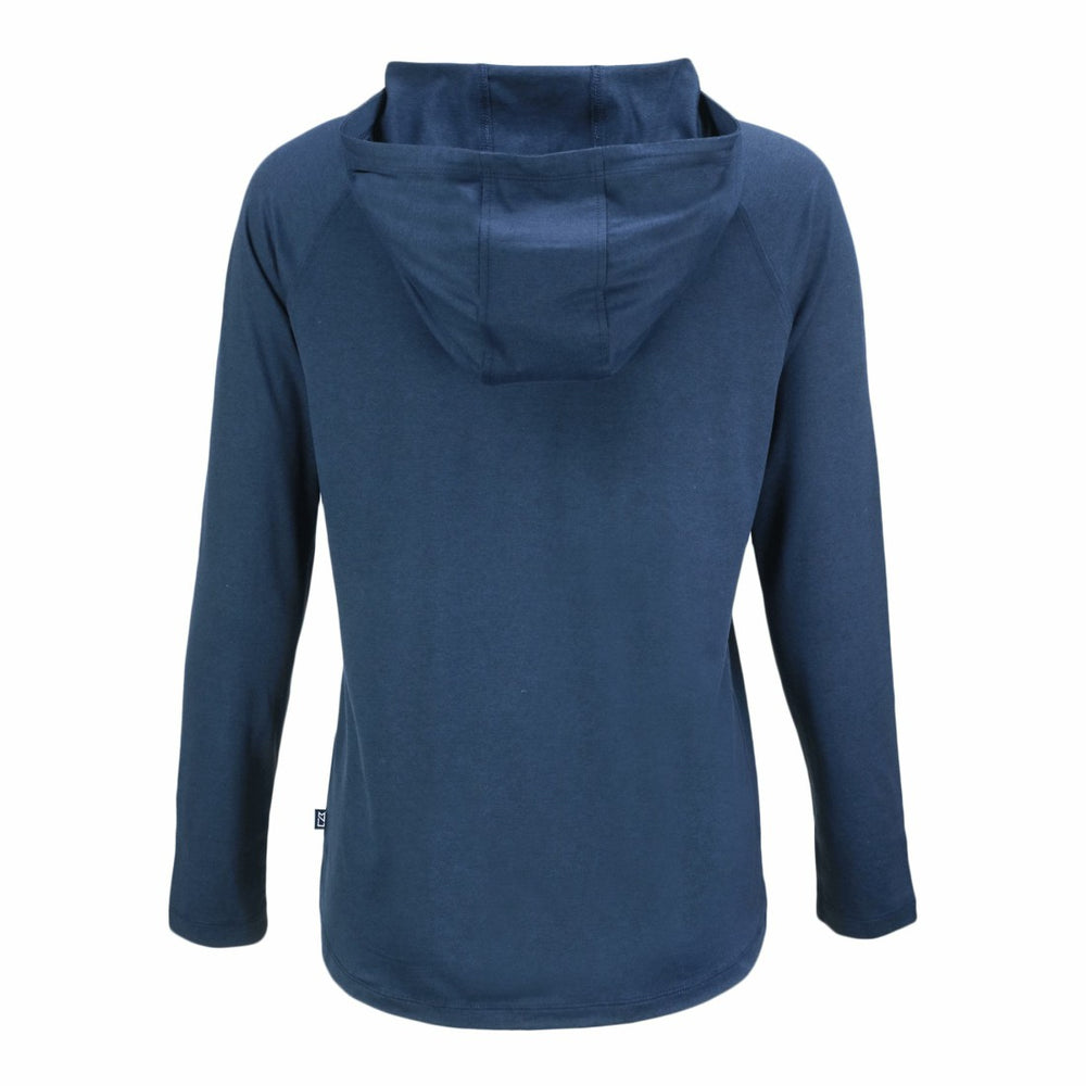 Seattle Seahawks Cutter & Buck Women's Coastline Epic Comfort Eco Recycled Long Sleeve Hoodie T-Shirt Navy | NFL