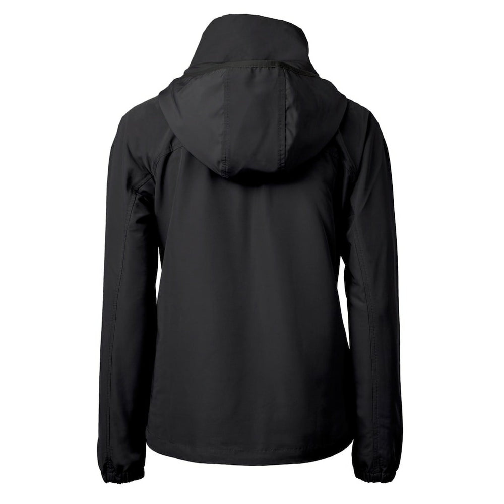 Philadelphia Eagles Cutter & Buck Women's Charter Eco Recycled Half-Zip Hoodie Anorak Jacket Black | NFL