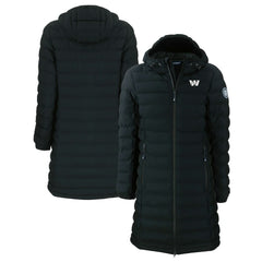 Washington Commanders Cutter & Buck Women's Mission Ridge Repreve Eco Insulated Full-Zip Hoodie Long Puffer Jacket Black | NFL