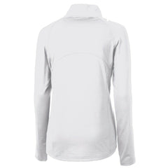 Seattle Seahawks Cutter & Buck Women's Adapt Eco Knit Stretch Recycled Raglan Half-Zip Top White | NFL