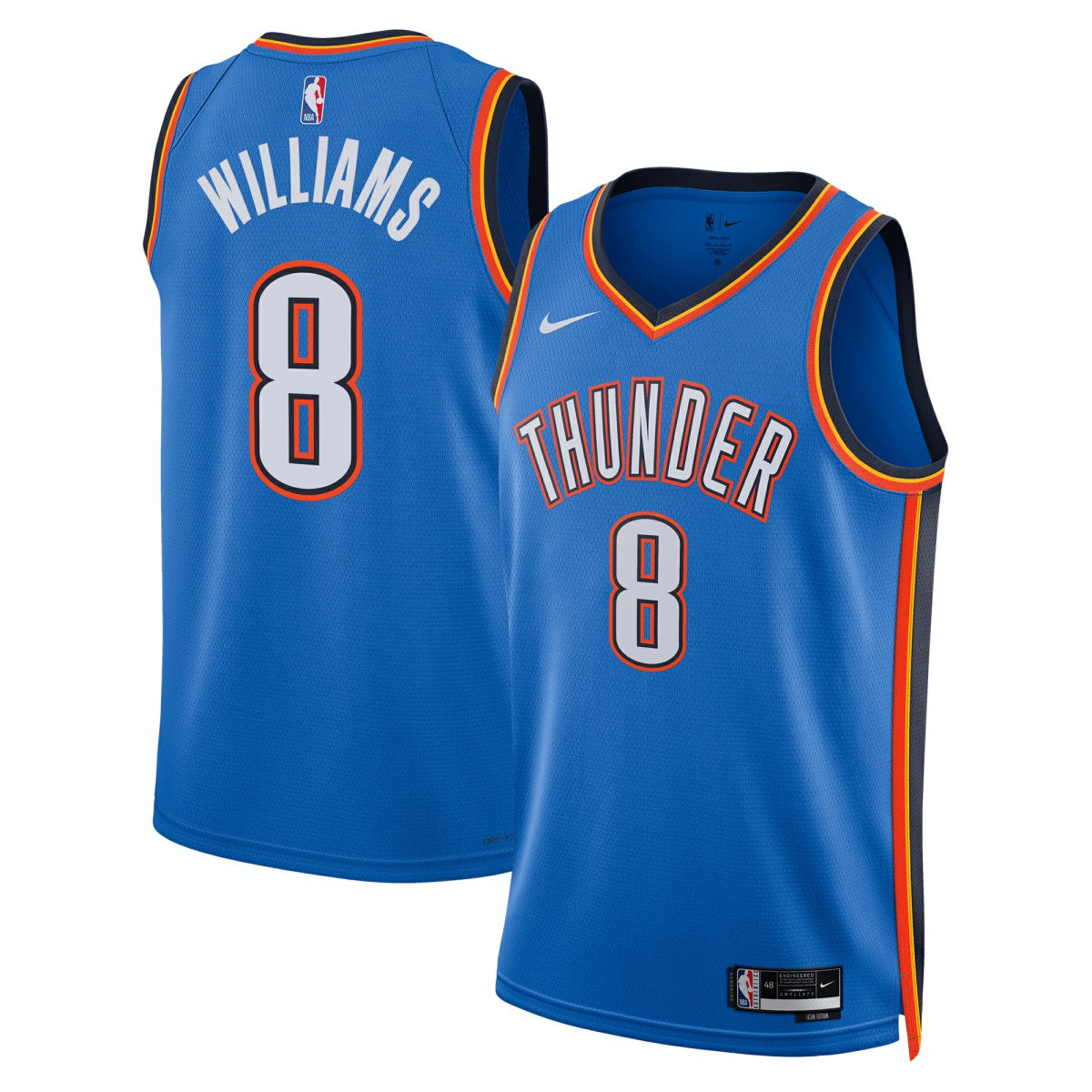 Jalen Williams Oklahoma City Thunder Unisex Swingman Replica Jersey Icon Edition Blue - NBA