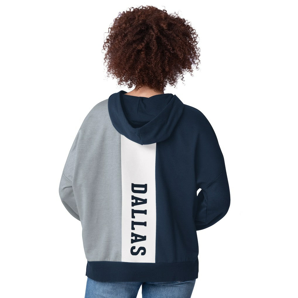 Dallas Cowboys Starter Women's Power Move Long Sleeve Pullover Hoodie Navy | NFL