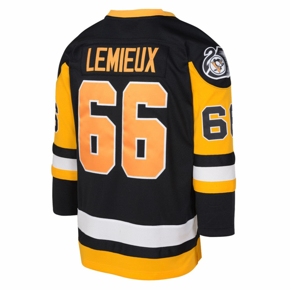 Mario Lemieux Pittsburgh Penguins Mitchell & Ness Preschool 1991/92 Blue Line 2.0 Player Jersey - Black - NHL