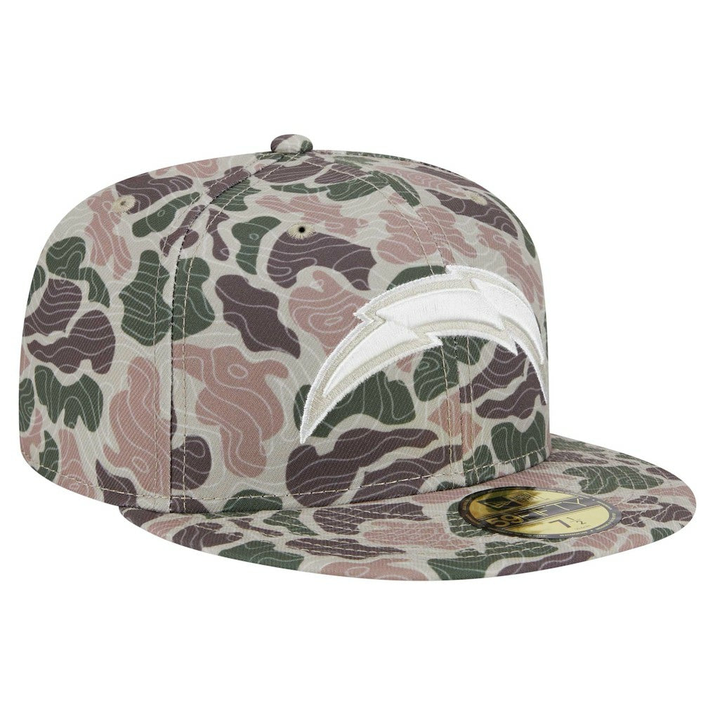 Los Angeles Chargers New Era Geo Camo 59FIFTY Fitted Hat | NFL