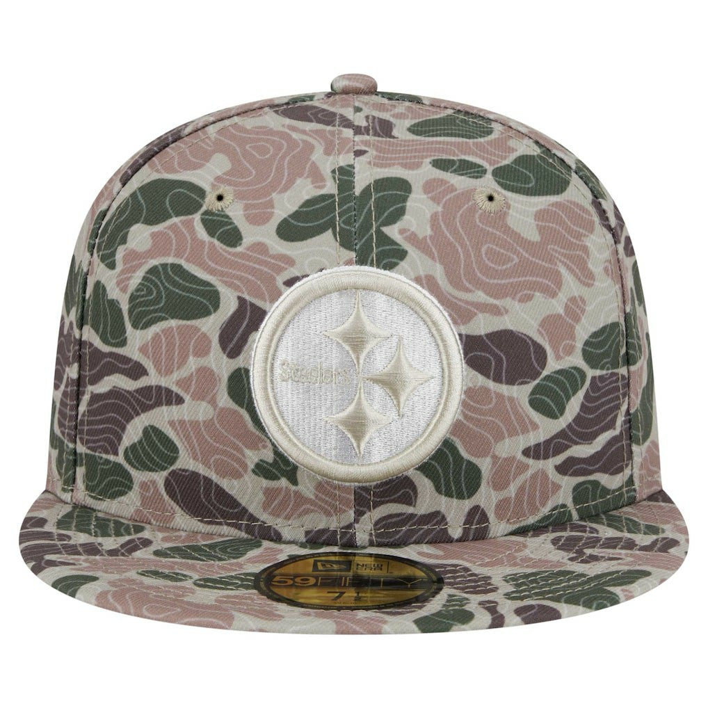 Pittsburgh Steelers New Era Geo Camo 59FIFTY Fitted Hat | NFL