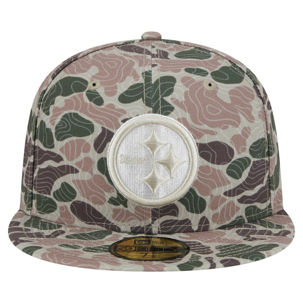 Pittsburgh Steelers New Era Geo Camo 59FIFTY Fitted Hat | NFL