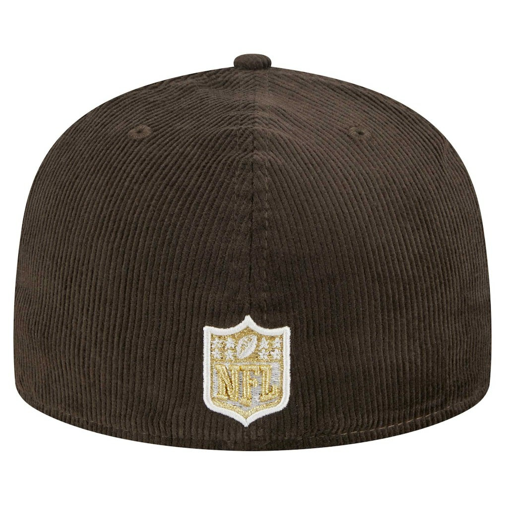 Miami Dolphins New Era Choco Cord 59FIFTY Fitted Hat Brown | NFL