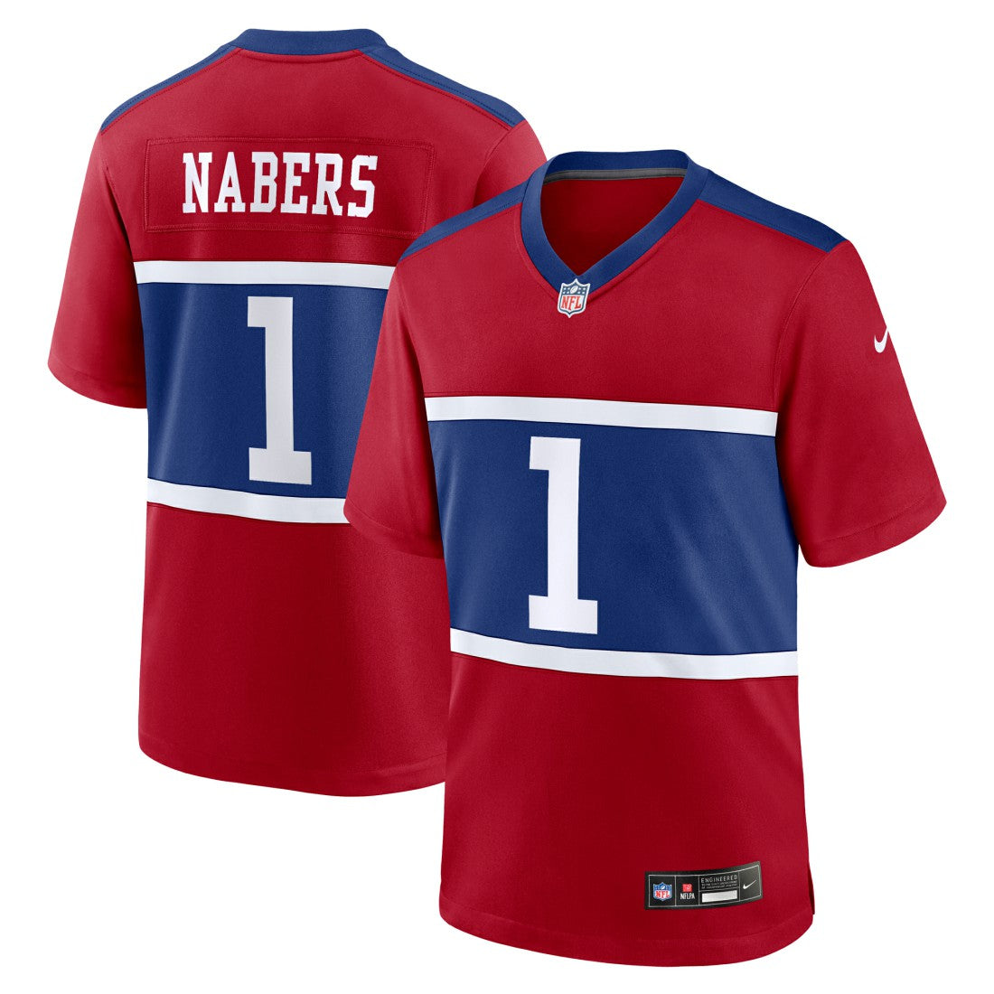 Malik Nabers New York Giants Youth Game Jersey Red | Nike for Sale