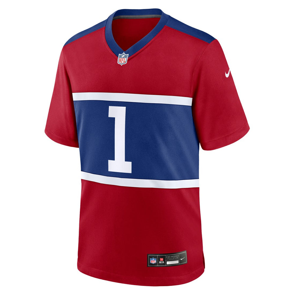 Malik Nabers New York Giants Youth Game Jersey Red | Nike for Sale