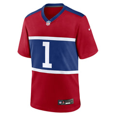 Malik Nabers New York Giants Youth Game Jersey Red | Nike for Sale