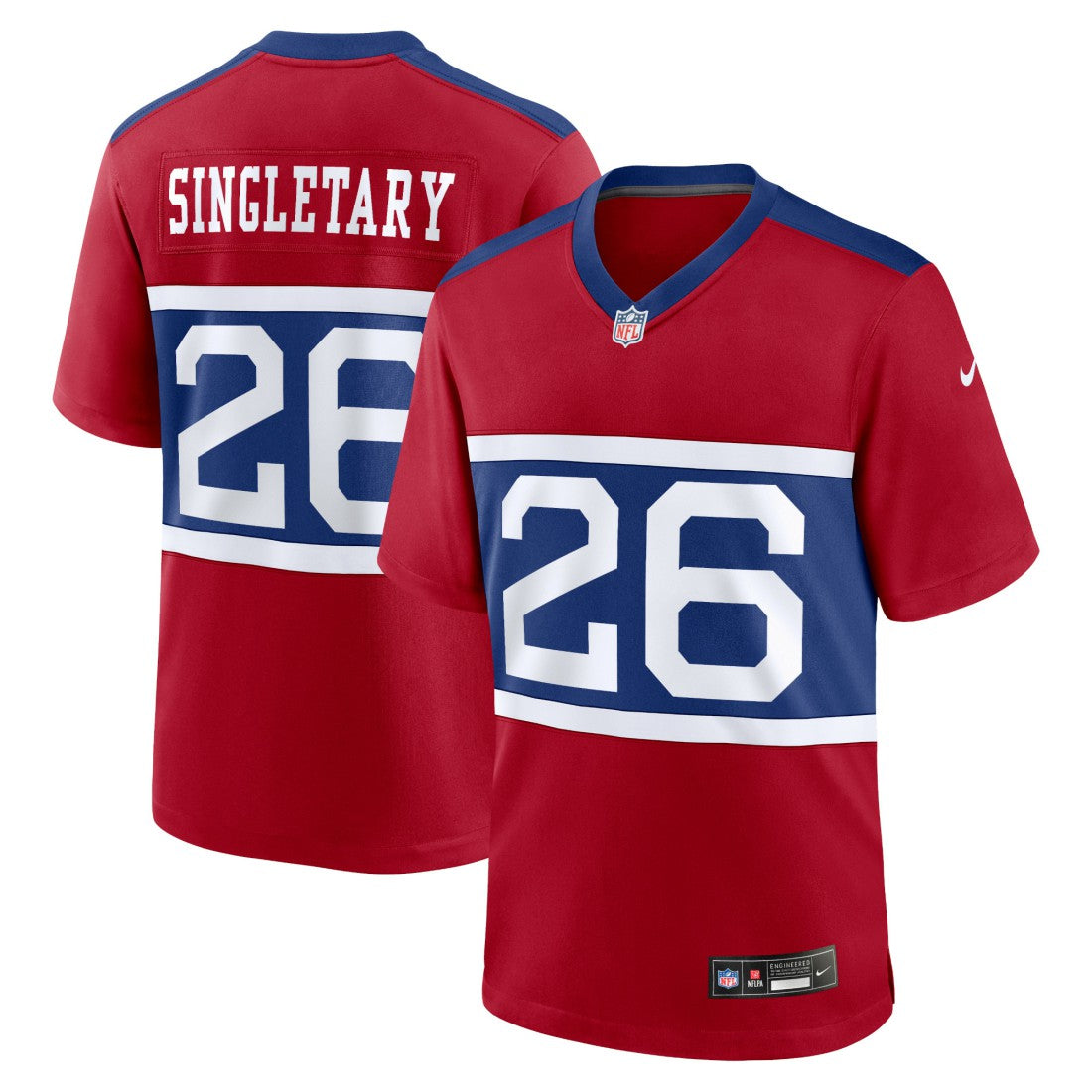 Devin Singletary New York Giants Youth Game Jersey Red | Nike for Sale