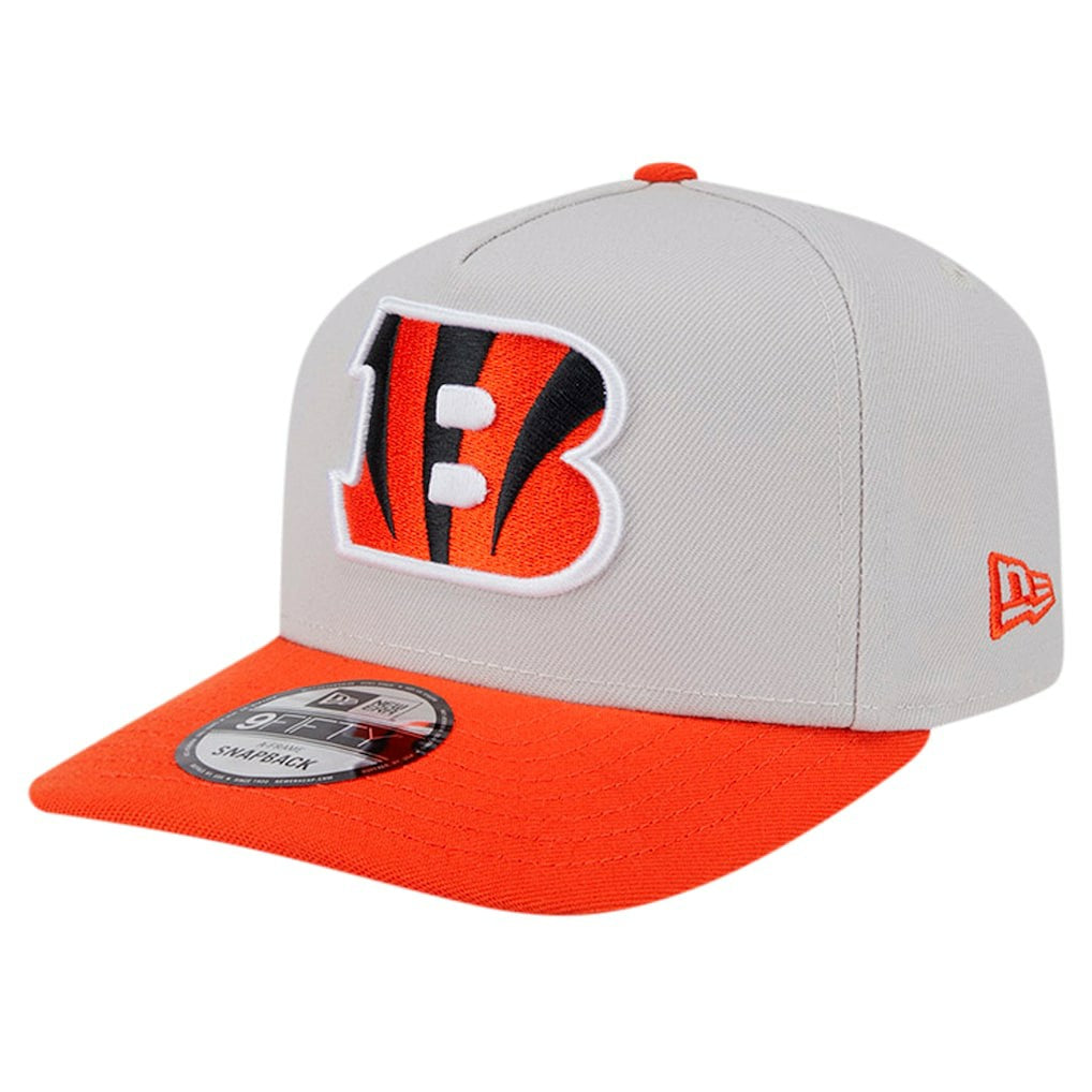 Cincinnati Bengals New Era Decent 9FIFTY A-Frame Snapback Hat Stone | NFL