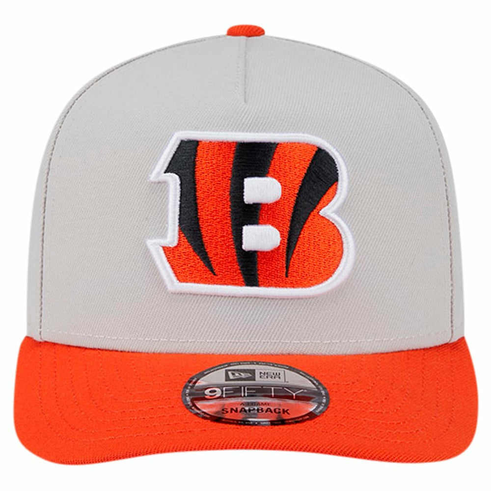 Cincinnati Bengals New Era Decent 9FIFTY A-Frame Snapback Hat Stone | NFL
