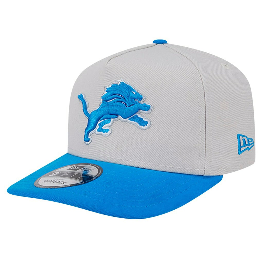 Detroit Lions New Era Decent 9FIFTY A-Frame Snapback Hat Stone | NFL