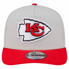 Kansas City Chiefs New Era Decent 9FIFTY A-Frame Snapback Hat Stone | NFL