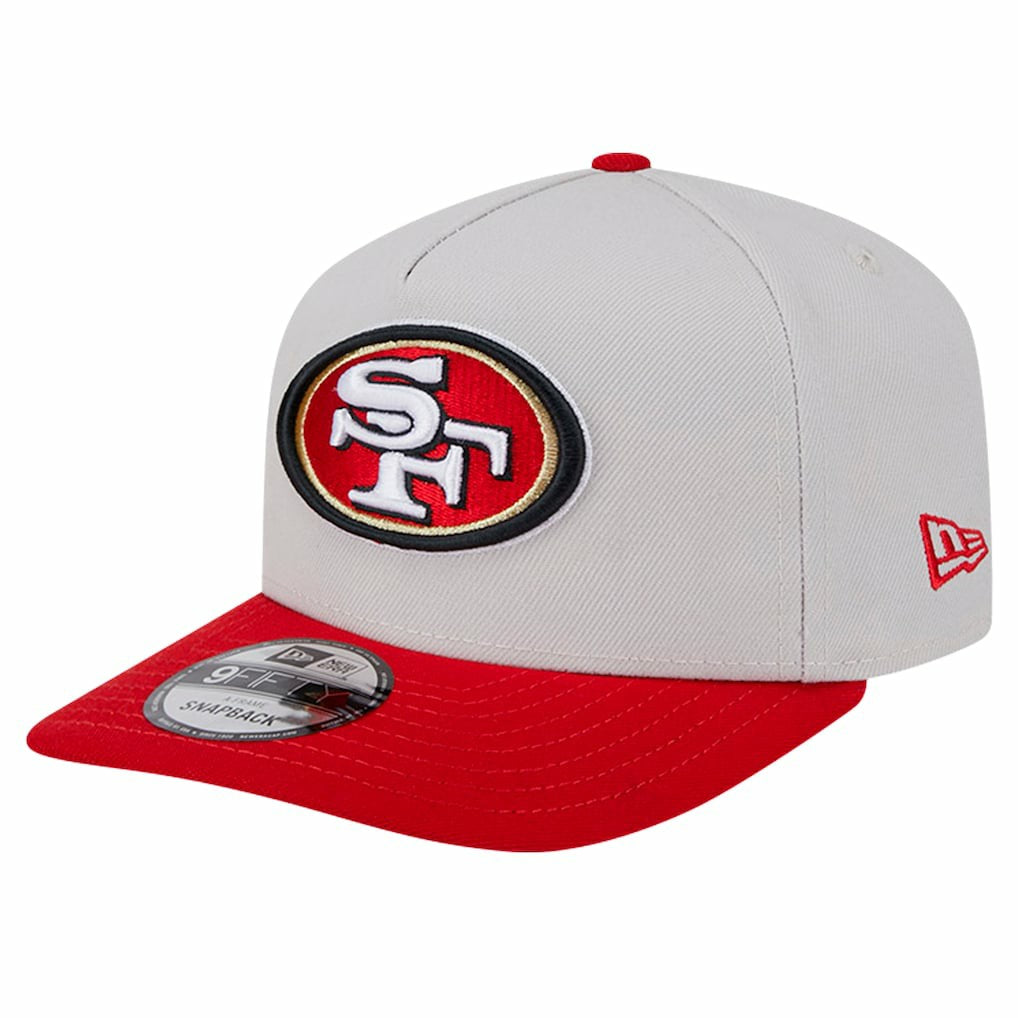 San Francisco 49ers New Era Decent 9FIFTY A-Frame Snapback Hat Stone | NFL