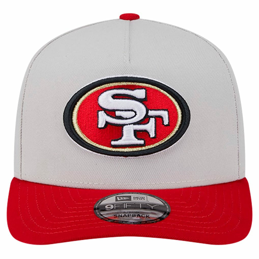 San Francisco 49ers New Era Decent 9FIFTY A-Frame Snapback Hat Stone | NFL