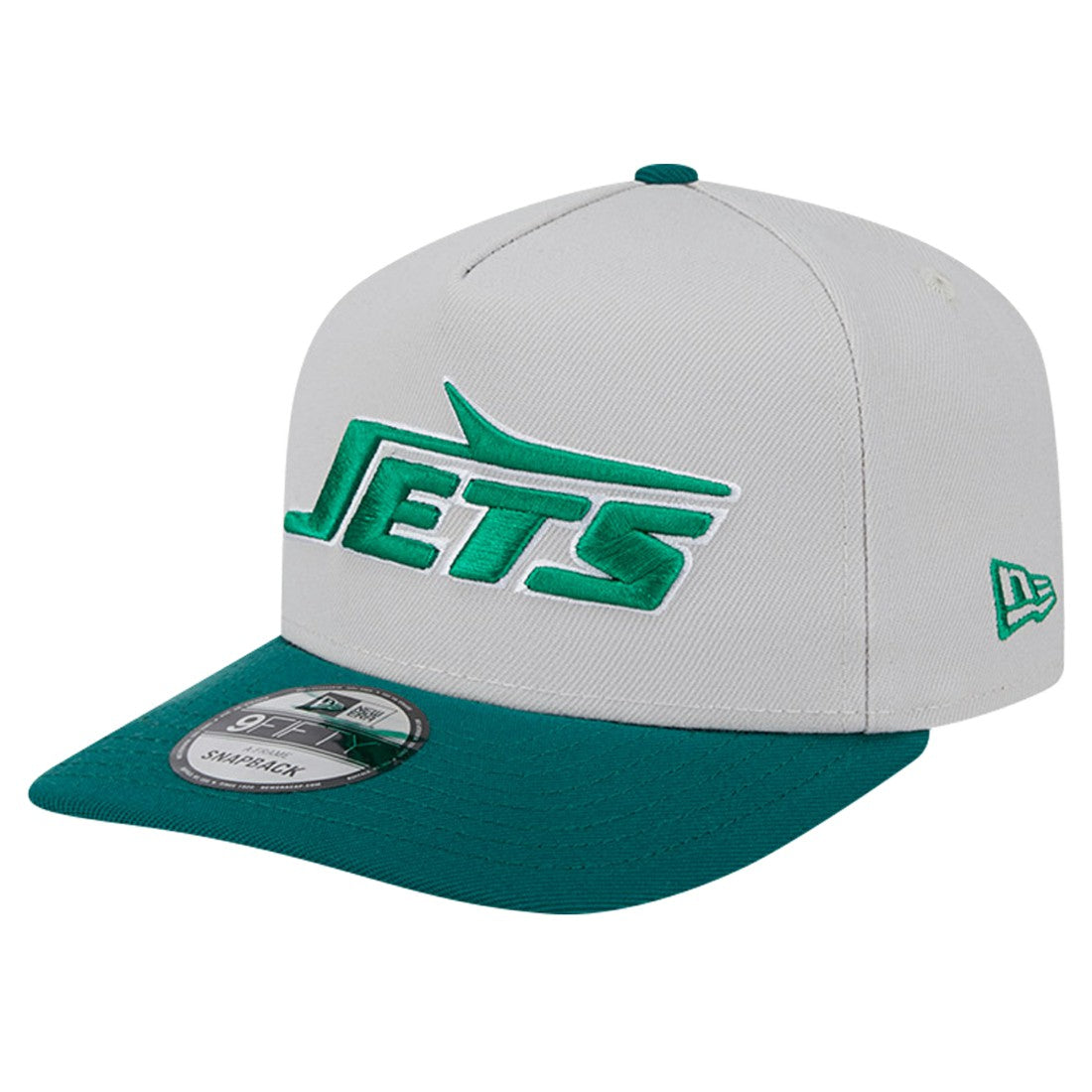 New York Jets New Era Decent 9FIFTY A-Frame Snapback Hat Stone | NFL