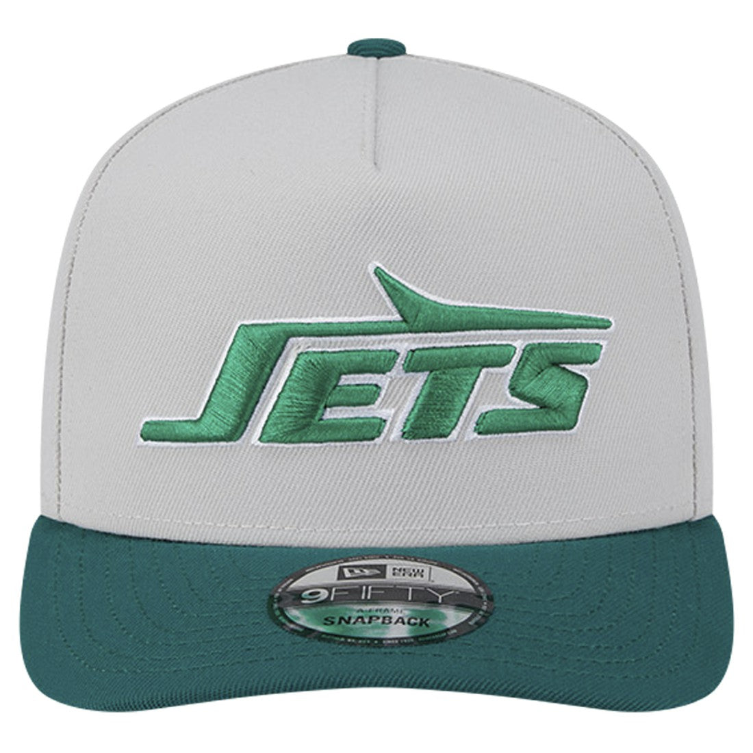 New York Jets New Era Decent 9FIFTY A-Frame Snapback Hat Stone | NFL