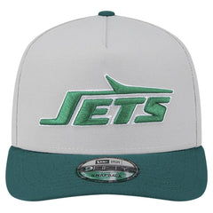 New York Jets New Era Decent 9FIFTY A-Frame Snapback Hat Stone | NFL