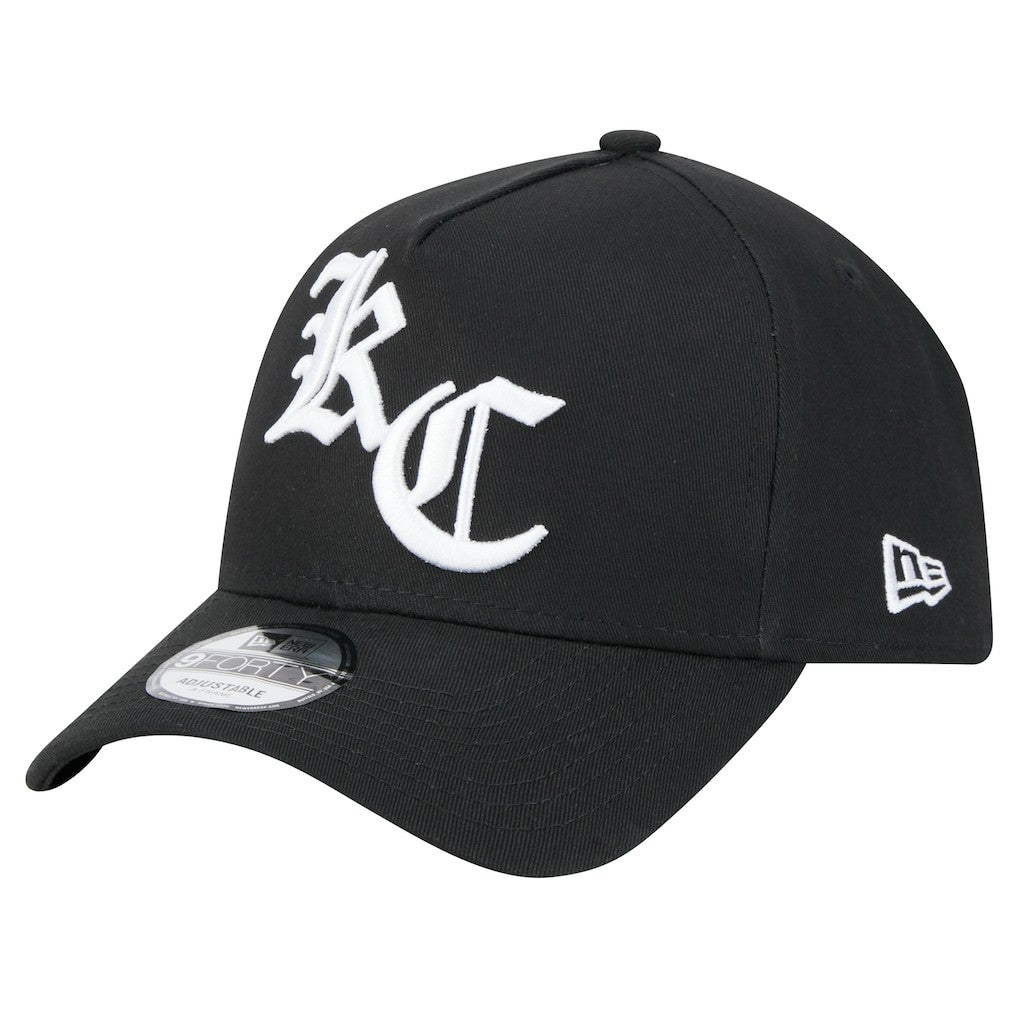Kansas City Chiefs New Era Mystic 9FORTY A-Frame Adjustable Hat Black | NFL