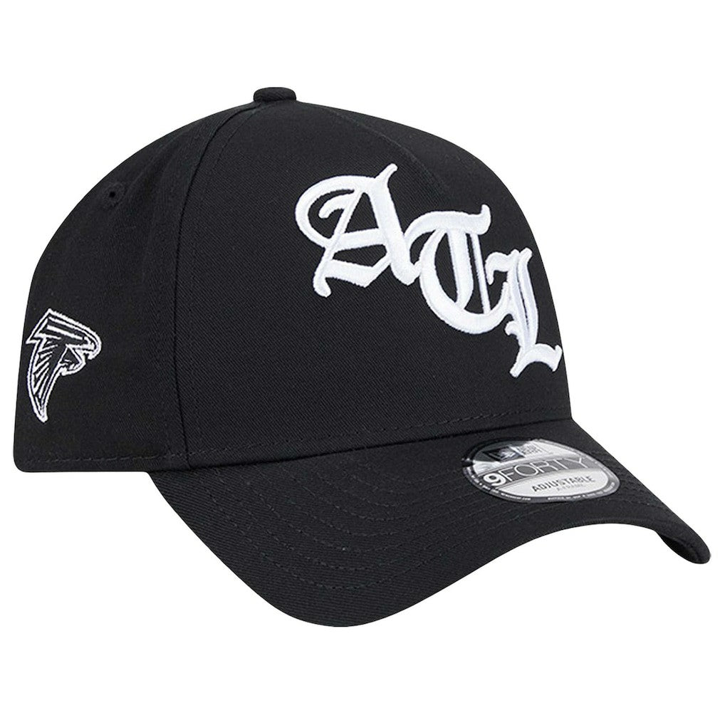 Atlanta Falcons New Era Mystic 9FORTY A-Frame Adjustable Hat Black | NFL