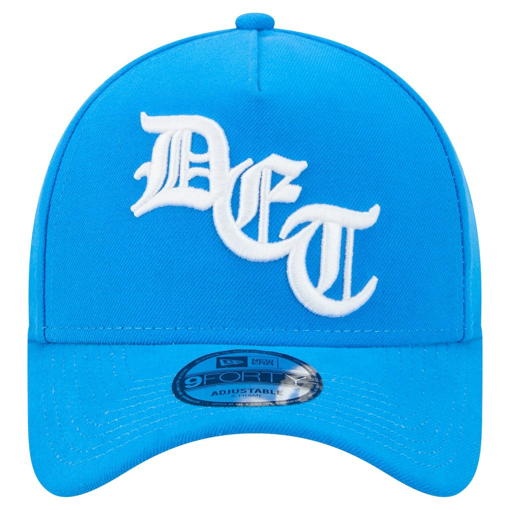 Detroit Lions New Era Mystic 9FORTY A-Frame Adjustable Hat Blue | NFL