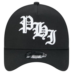 Philadelphia Eagles New Era Mystic 9FORTY A-Frame Adjustable Hat Black | NFL