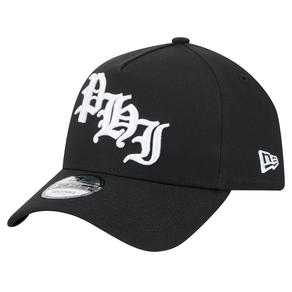 Philadelphia Eagles New Era Mystic 9FORTY A-Frame Adjustable Hat Black | NFL