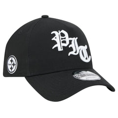 Pittsburgh Steelers New Era Mystic 9FORTY A-Frame Adjustable Hat Black | NFL