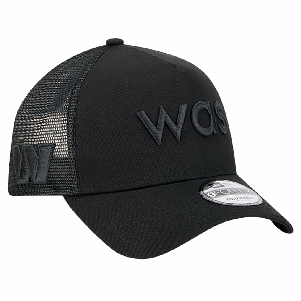 Washington Commanders New Era Domain 9FORTY A-Frame Trucker Adjustable Hat Black | NFL