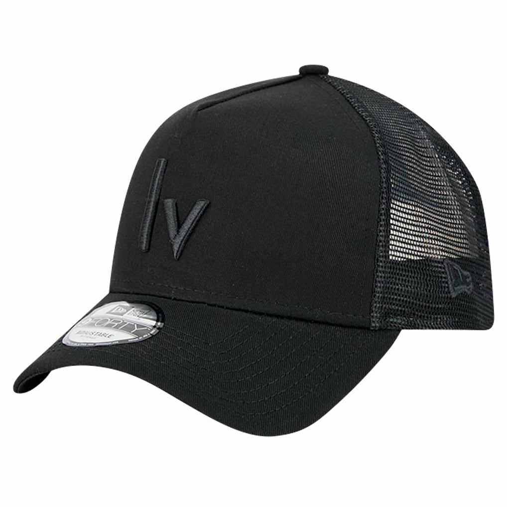 Las Vegas Raiders New Era Domain 9FORTY A-Frame Trucker Adjustable Hat Black | NFL
