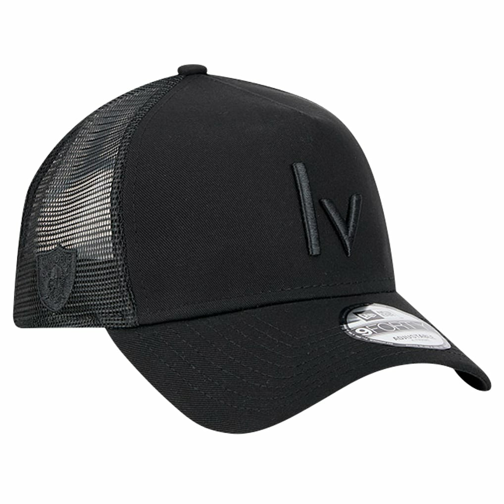 Las Vegas Raiders New Era Domain 9FORTY A-Frame Trucker Adjustable Hat Black | NFL