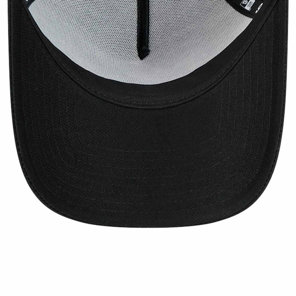 New York Giants New Era Domain 9FORTY A-Frame Trucker Adjustable Hat Black | NFL