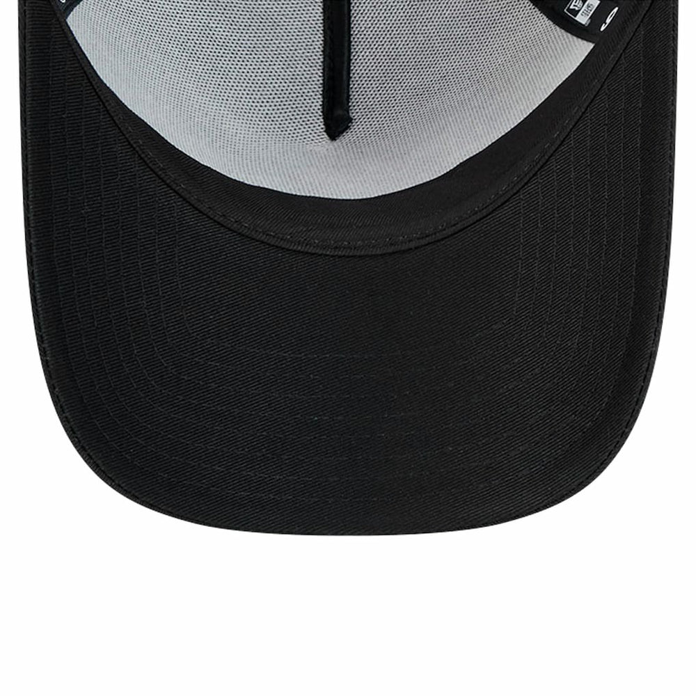 New York Giants New Era Domain 9FORTY A-Frame Trucker Adjustable Hat Black | NFL