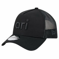 Arizona Cardinals New Era Domain 9FORTY A-Frame Trucker Adjustable Hat Black | NFL