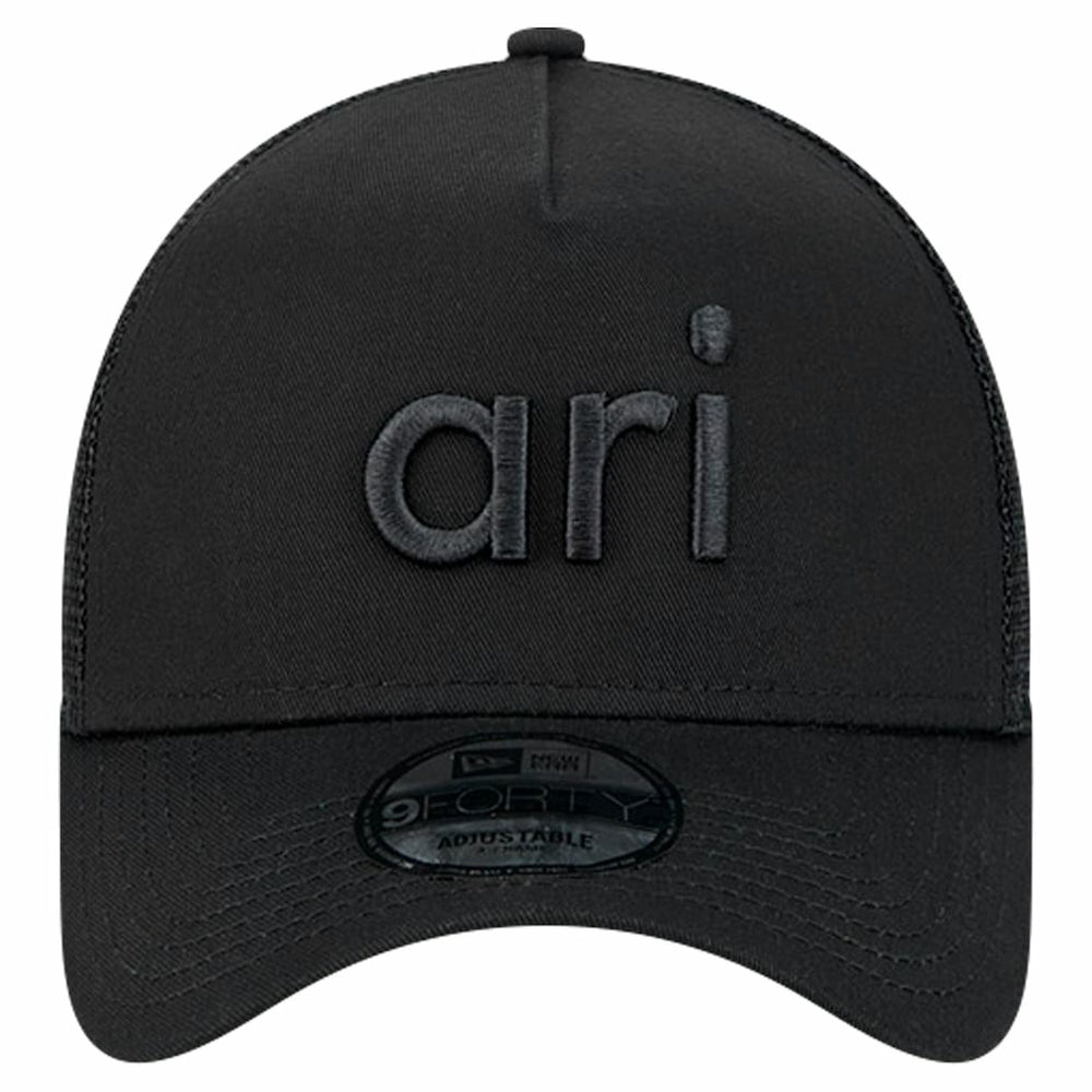 Arizona Cardinals New Era Domain 9FORTY A-Frame Trucker Adjustable Hat Black | NFL