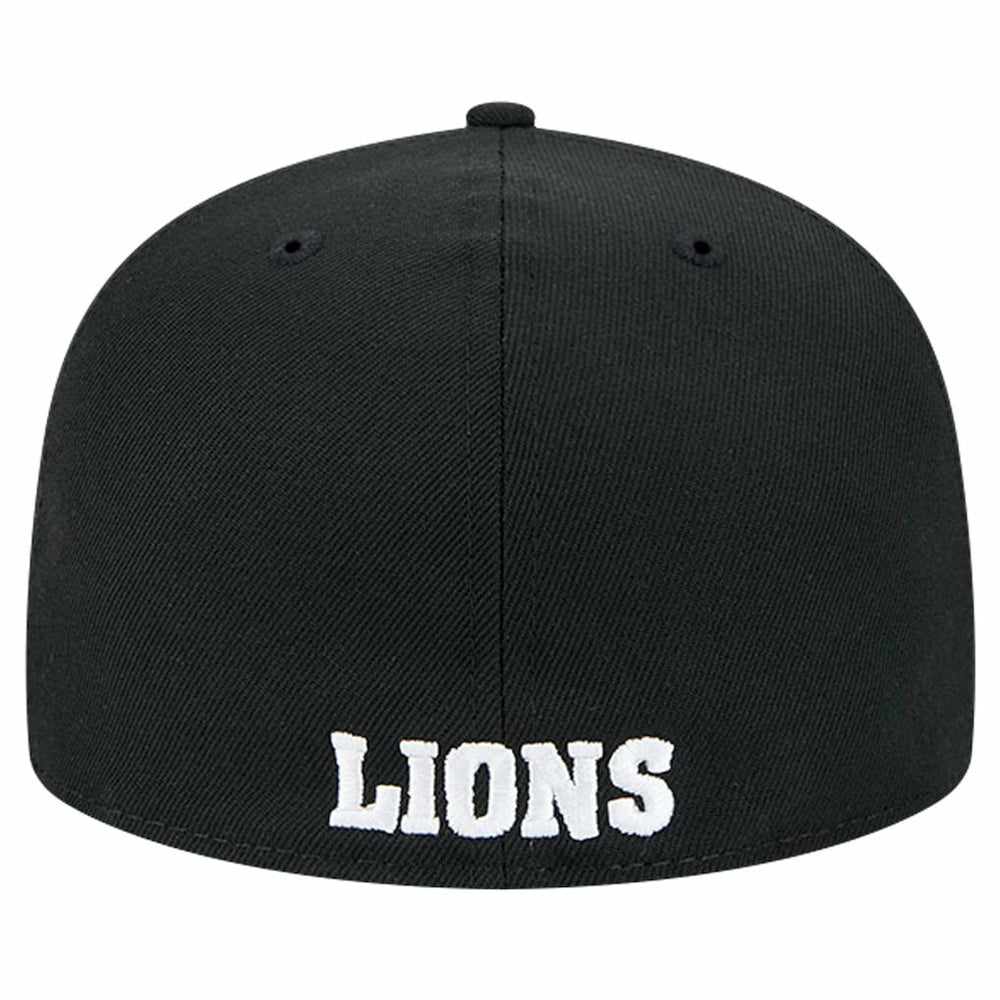 Detroit Lions New Era Omaha Throwback 59FIFTY Fitted Hat Black | NFL