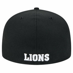 Detroit Lions New Era Omaha Throwback 59FIFTY Fitted Hat Black | NFL